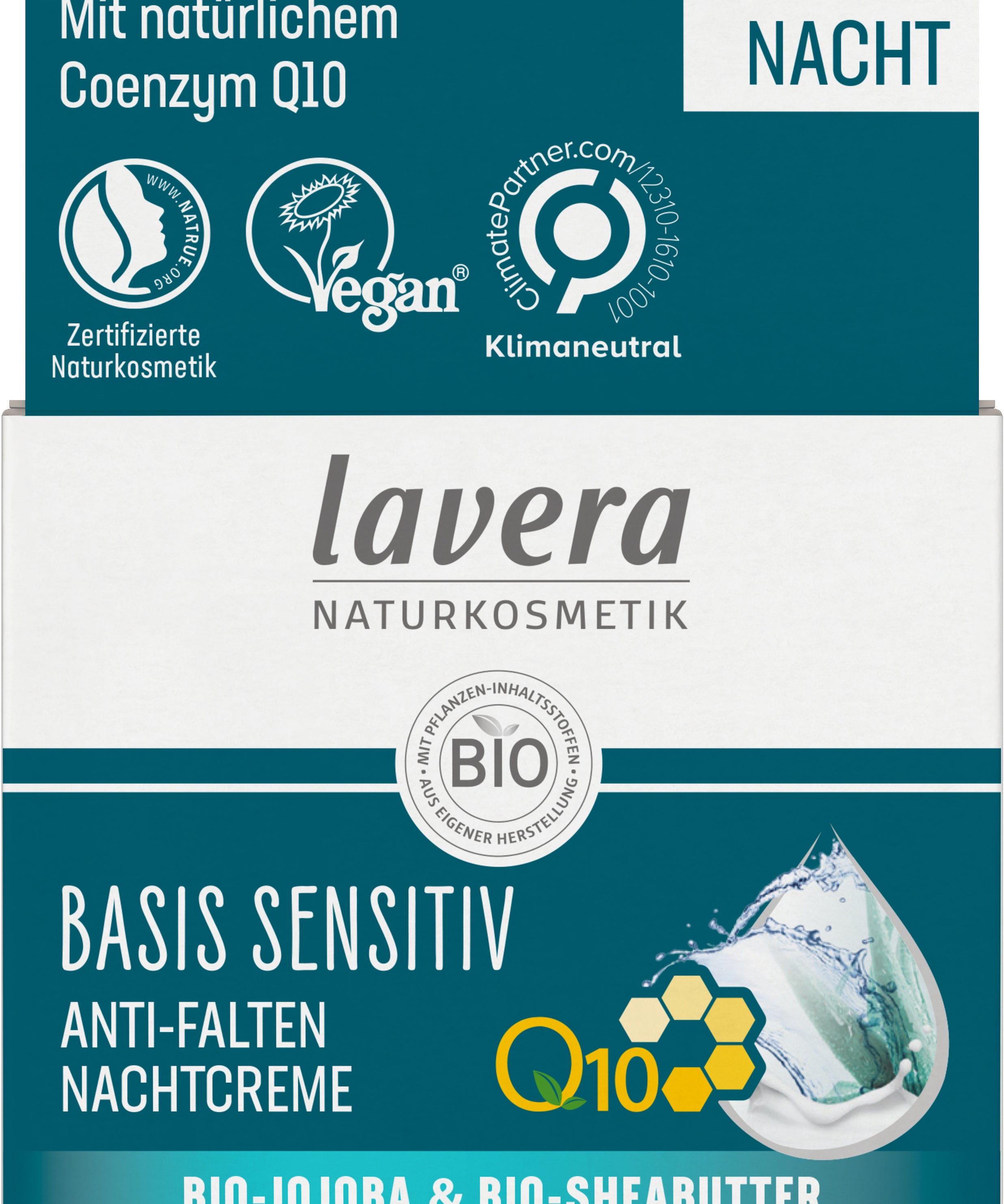 lavera basis sensitiv Anti-Falten Nachtcreme Q10