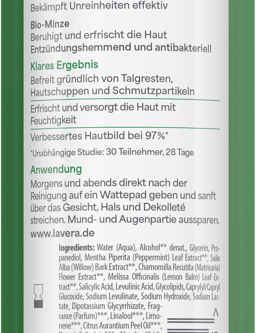 lavera Pure Beauty Klärendes Gesichtswasser