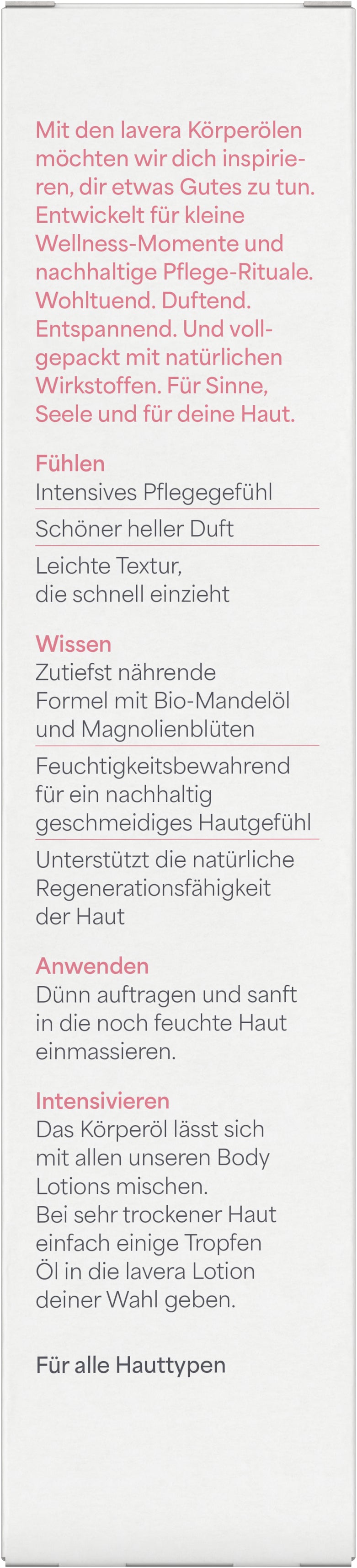 lavera Verwöhnendes Körperöl