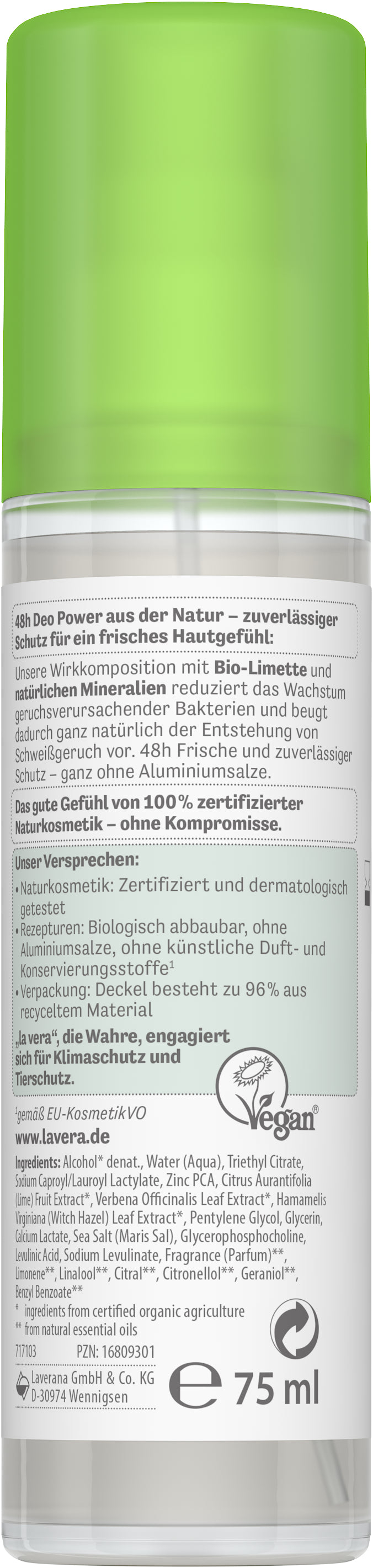 lavera Deo Spray NATURAL & REFRESH