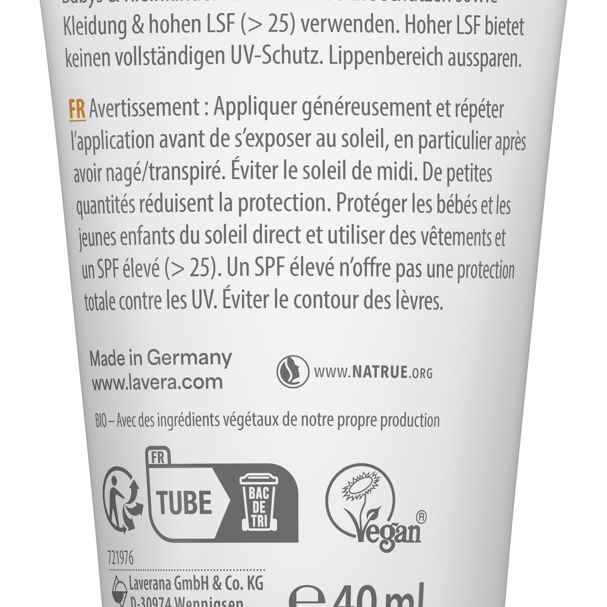 lavera Sonnenfluid Sensitiv LSF 50