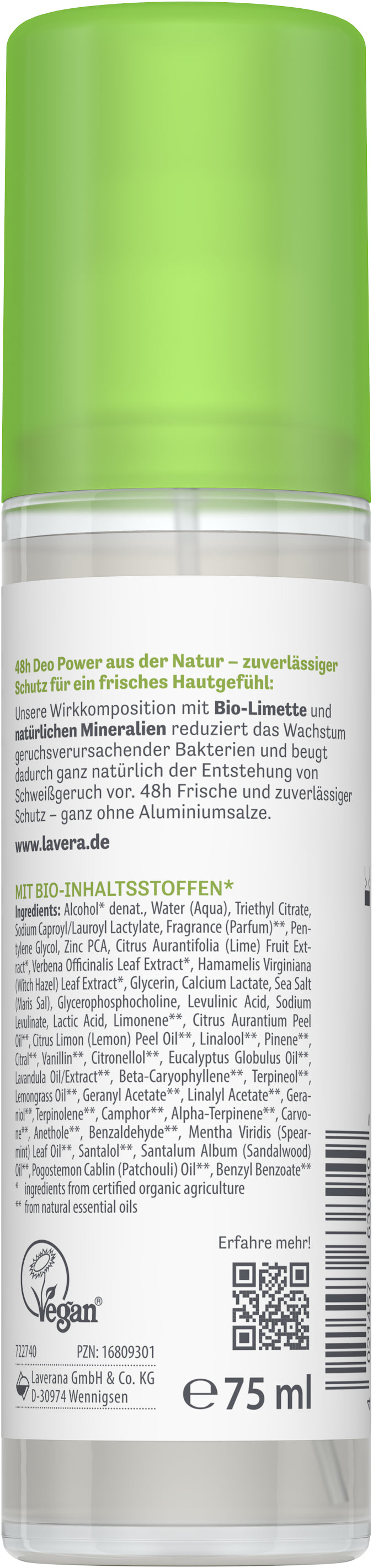lavera Deo Spray NATURAL & REFRESH