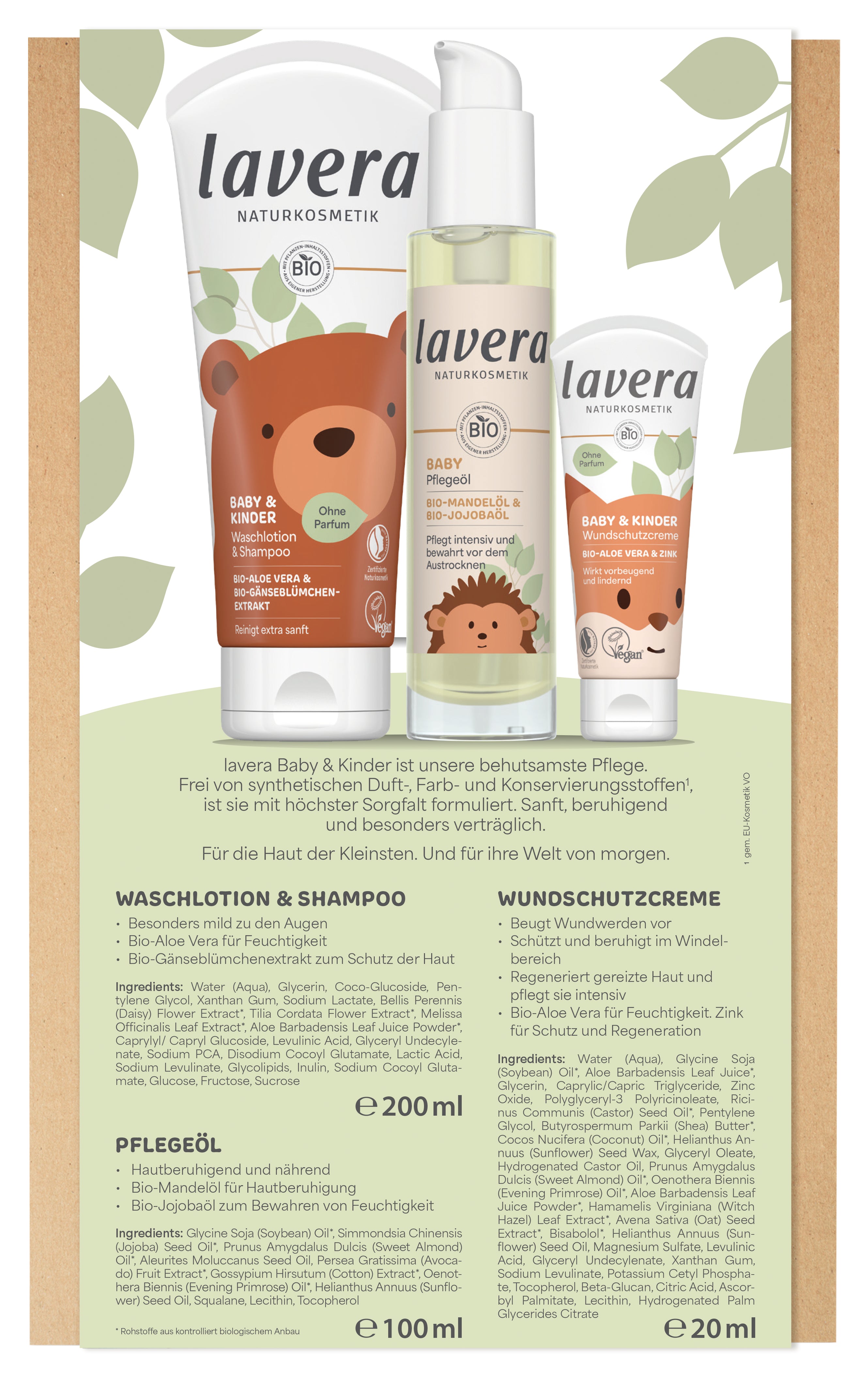 lavera Geschenkset Baby & Kinder