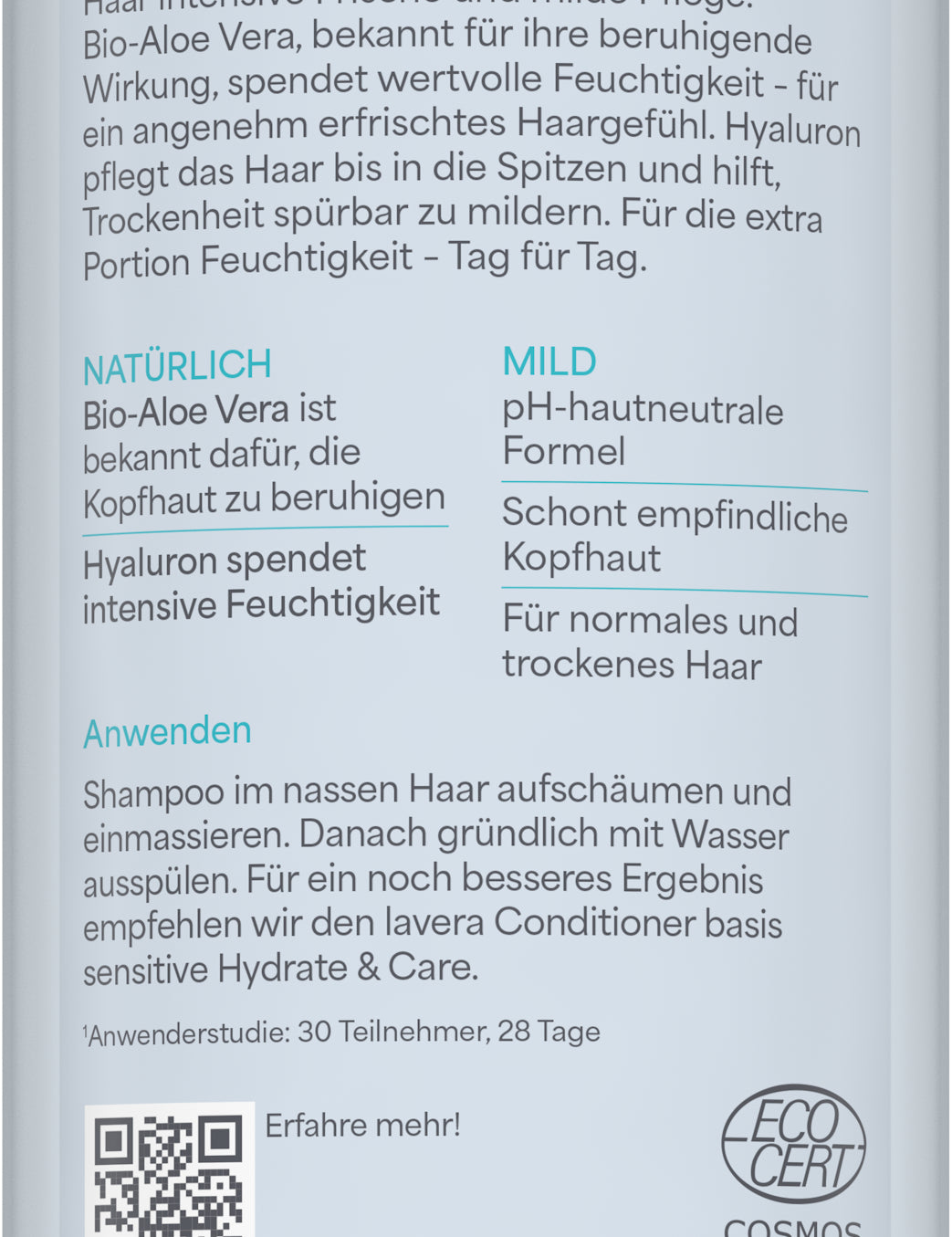 lavera Pflegeshampoo basis sensitive Hydrate & Care