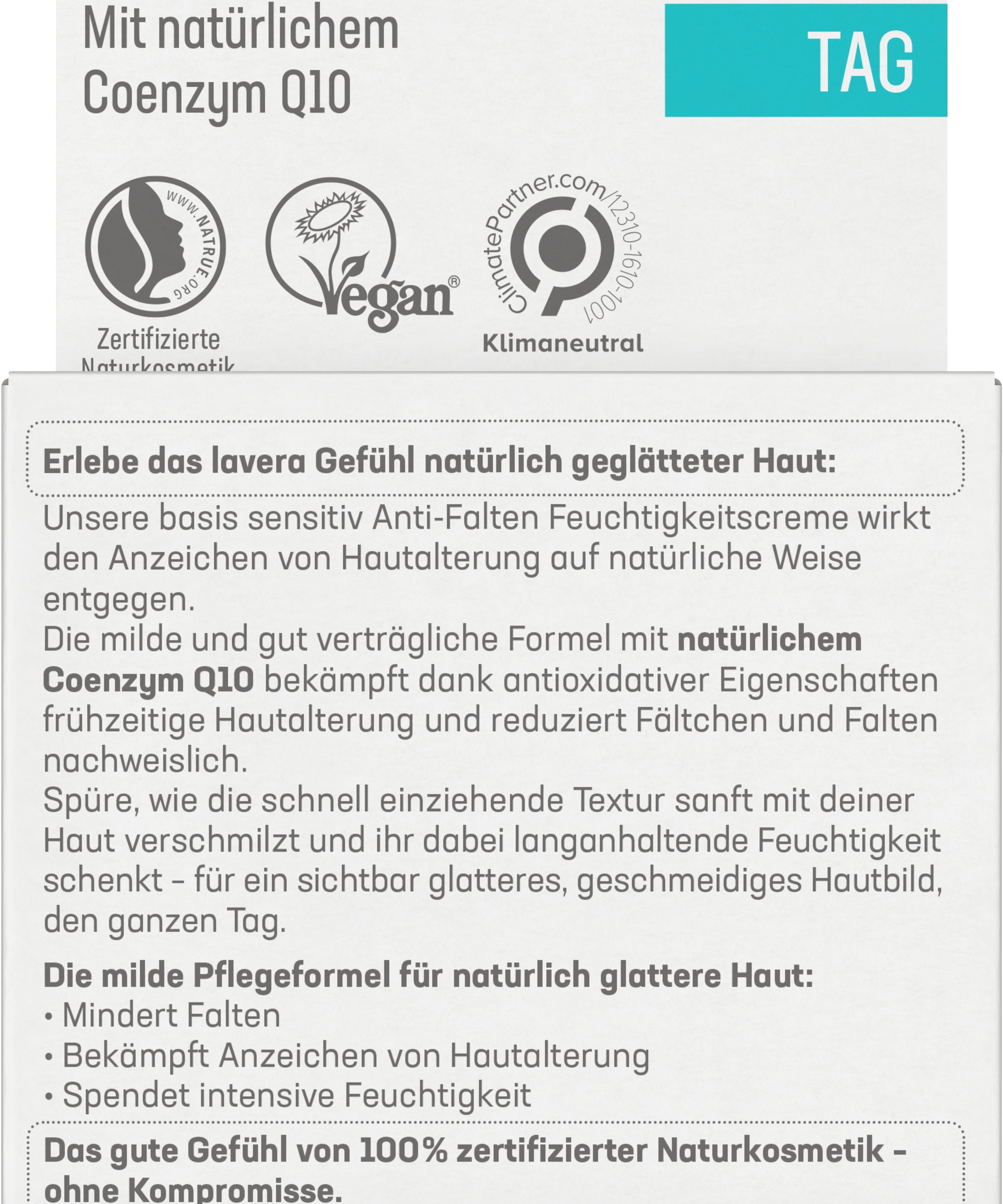 lavera basis sensitiv Anti-Falten Feuchtigkeitscreme Q10