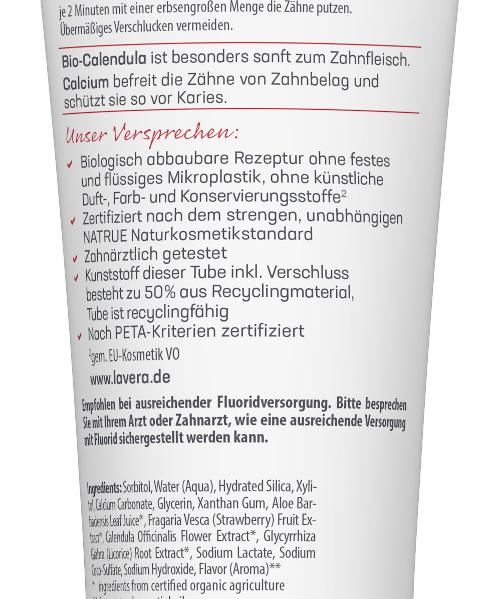 lavera Zahncreme Kids Fluoridfrei